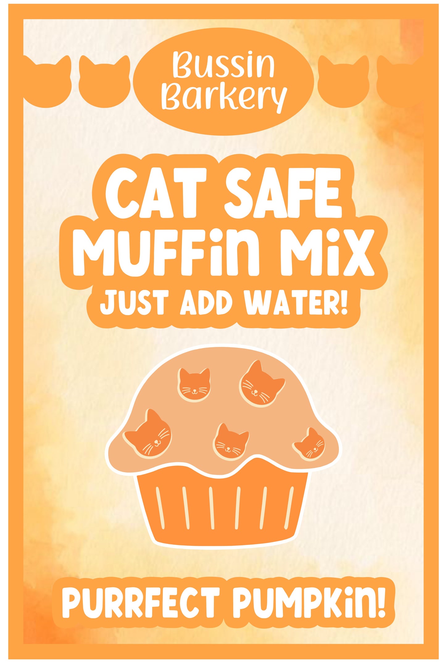Purrfect Pumpkin Cat Muffin Mix!