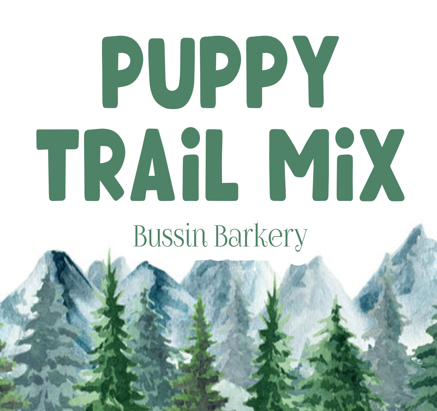 Puppy Trail Mix Snack Bag!