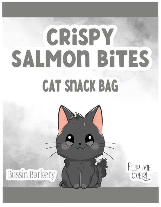 Crispy Salmon Bites Cat Snack Bag!