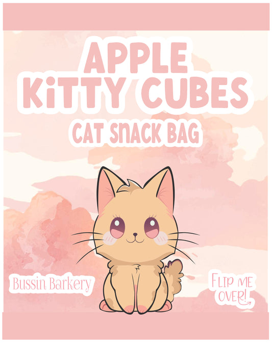 Apple Kitty Cubes Cat Snack Bag!